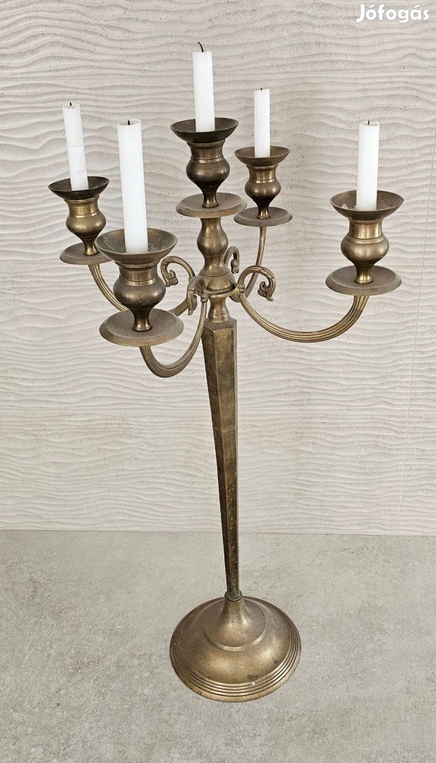 Sárgaréz gyertyatartó