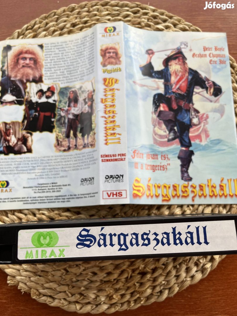 Sárgaszakáll vhs kazetta