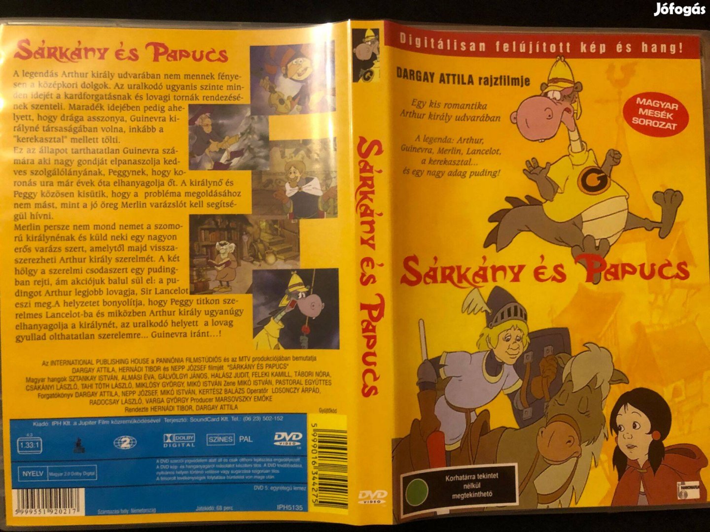 Sárkány és Papucs DVD (Dargay Attila, karcmentes, felújított)
