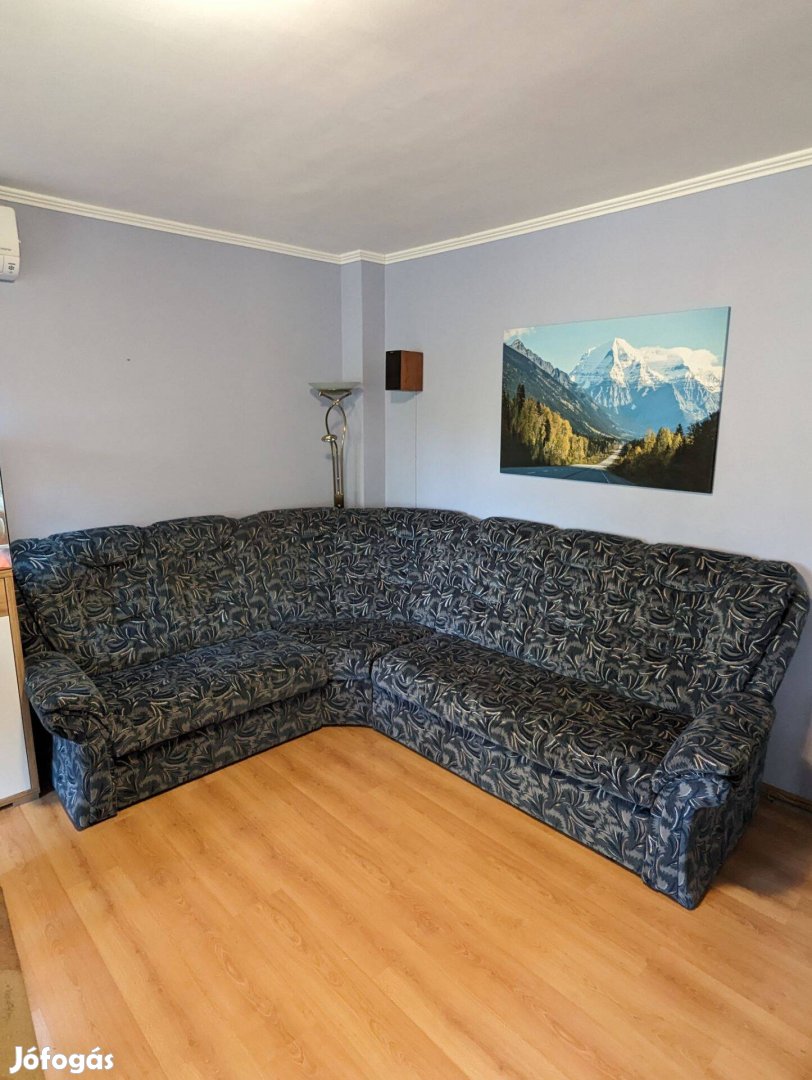 Sarok ülőgarnitúra relax forgó fotellel (ágyazható, ágyneműtartóval)