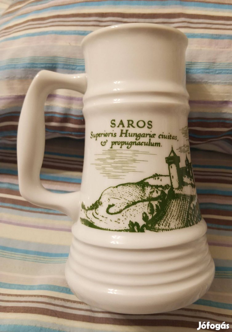 Sárospatak Alföldi porcelán sörös korsó