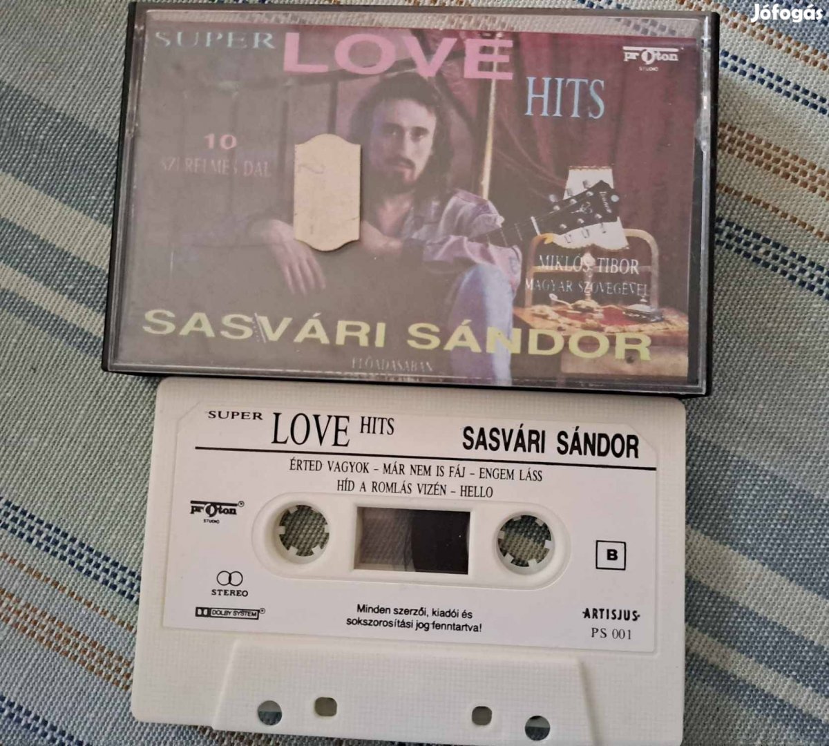 Sasvári Sándor Super Love Hits kazetta