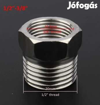 Saválló Acél Menetátalakító 1/2"-bol 3/8"-ra (3617)