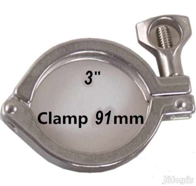 Saválló Acél Tri-Clamp Bilincs 3"  91mm  (3495)