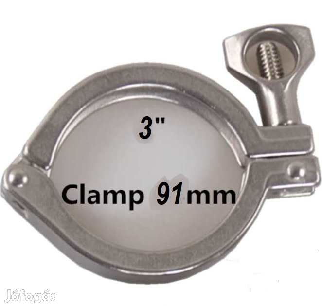 Saválló Acél Tri-Clamp Bilincs 3"  91mm  (3495)