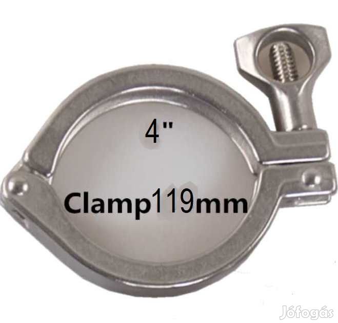 Saválló Acél Tri-Clamp Bilincs 4"  119mm  (3496)