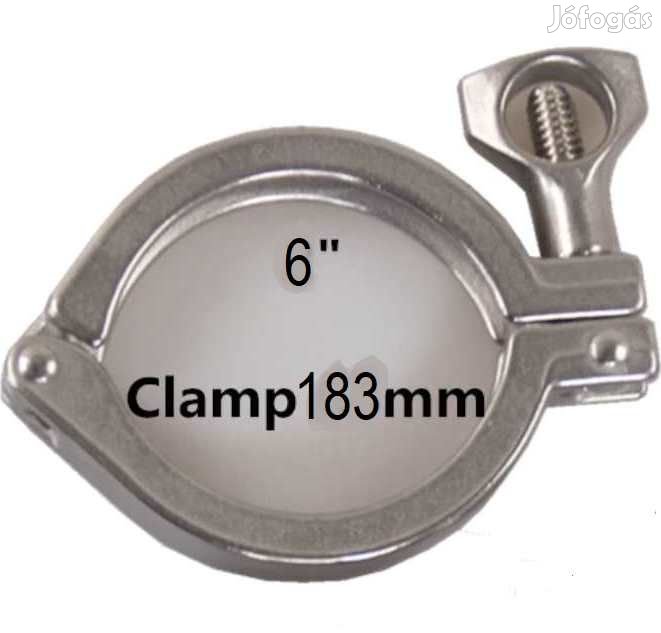 Saválló Acél Tri-Clamp Bilincs 6"  183mm  (3497)