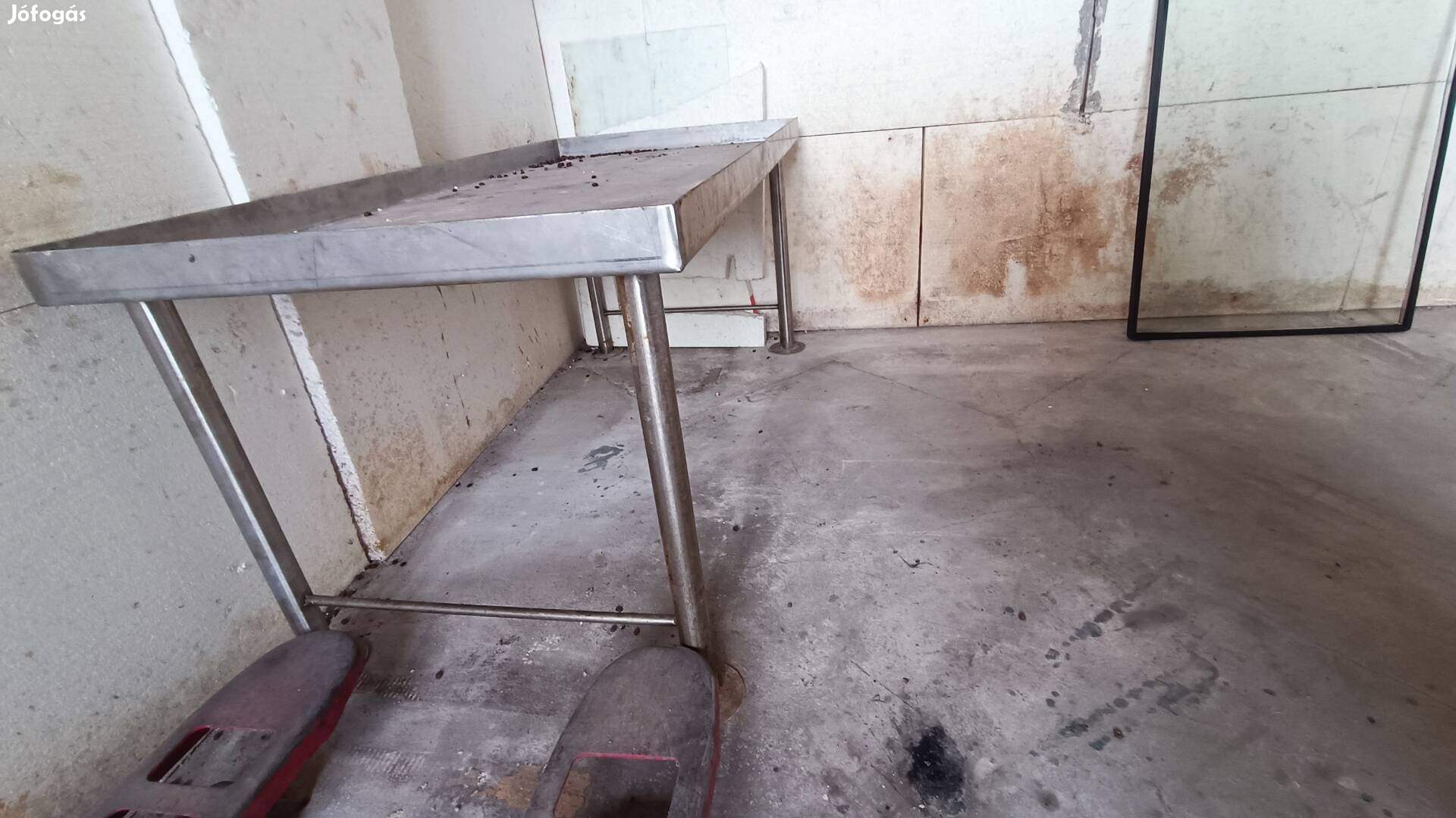 Saválló, rozsdamentes acél mosó asztal 