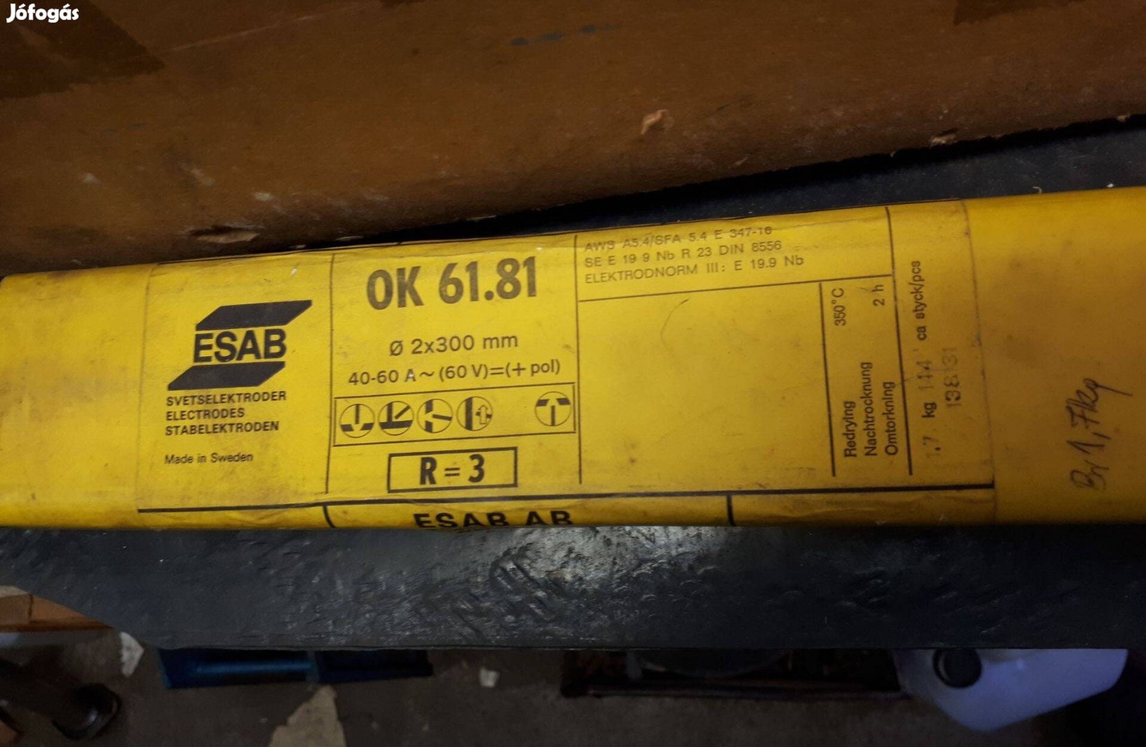 Saválló elektróda 2X300 mm-es új eladó !