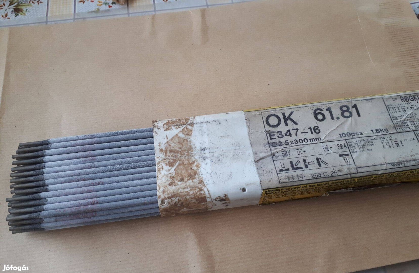 Saválló elektróda 2,5X300 mm-es eladó !