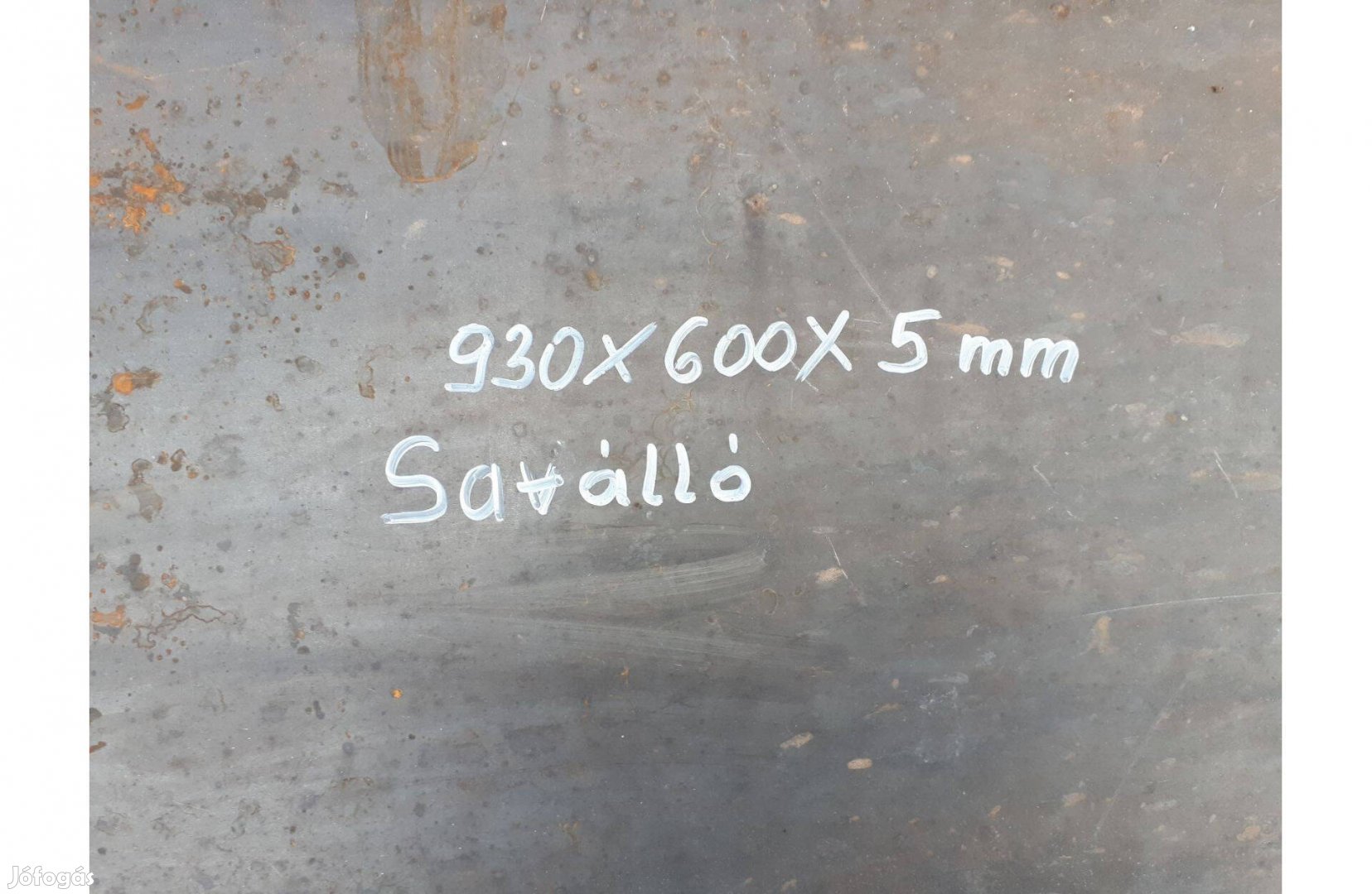 Saválló lemez 930x600x5 mm eladó !