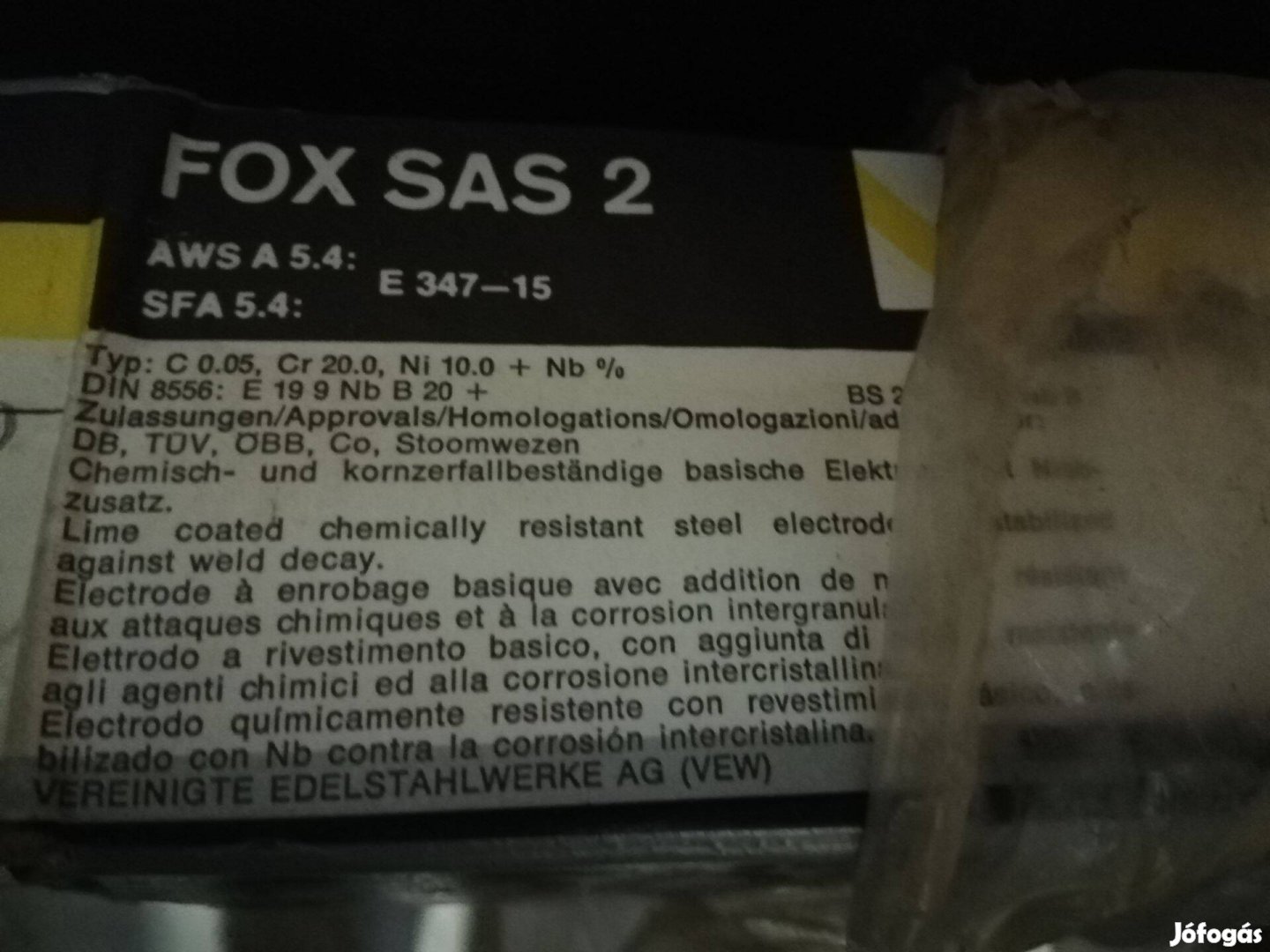 Saválló rozsdamentes hegesztő elektróda