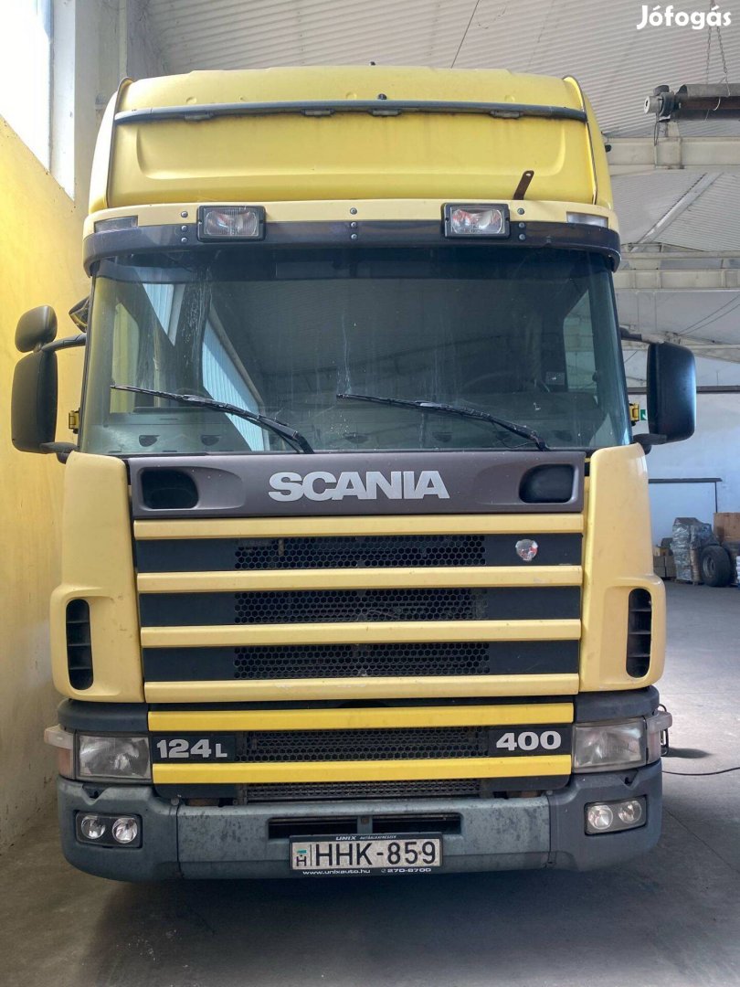 Scania R 124 LA 4x2 NA 400 + Schwarzmüller S2 J ponyvás félpótkocsi