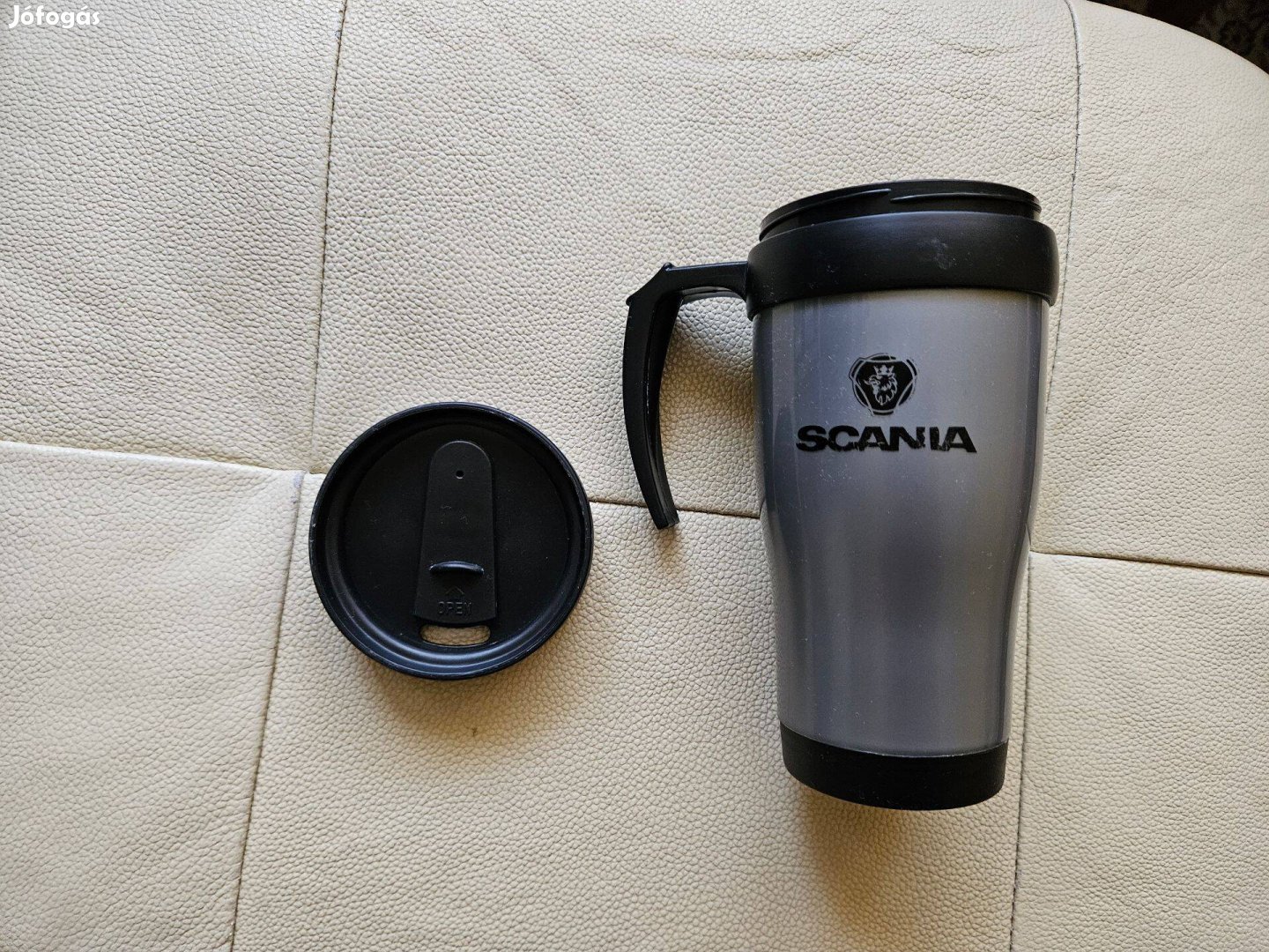 Scania műanyag utazó pohár 350ml Autó Kamion