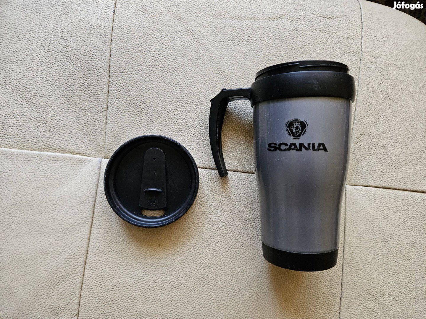 Scania műanyag utazó pohár 350ml Autó Kamion