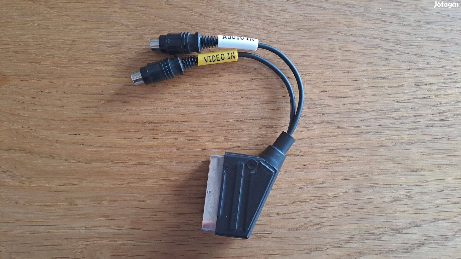 Scart - 2 RCA (Audio-Video) átalakító kábel, adapter