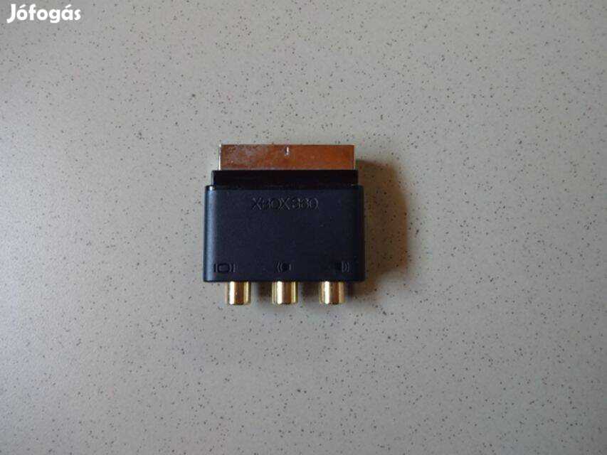 Scart - video rca átalakító csatlakozó adapter toldat xbox 360 felirat