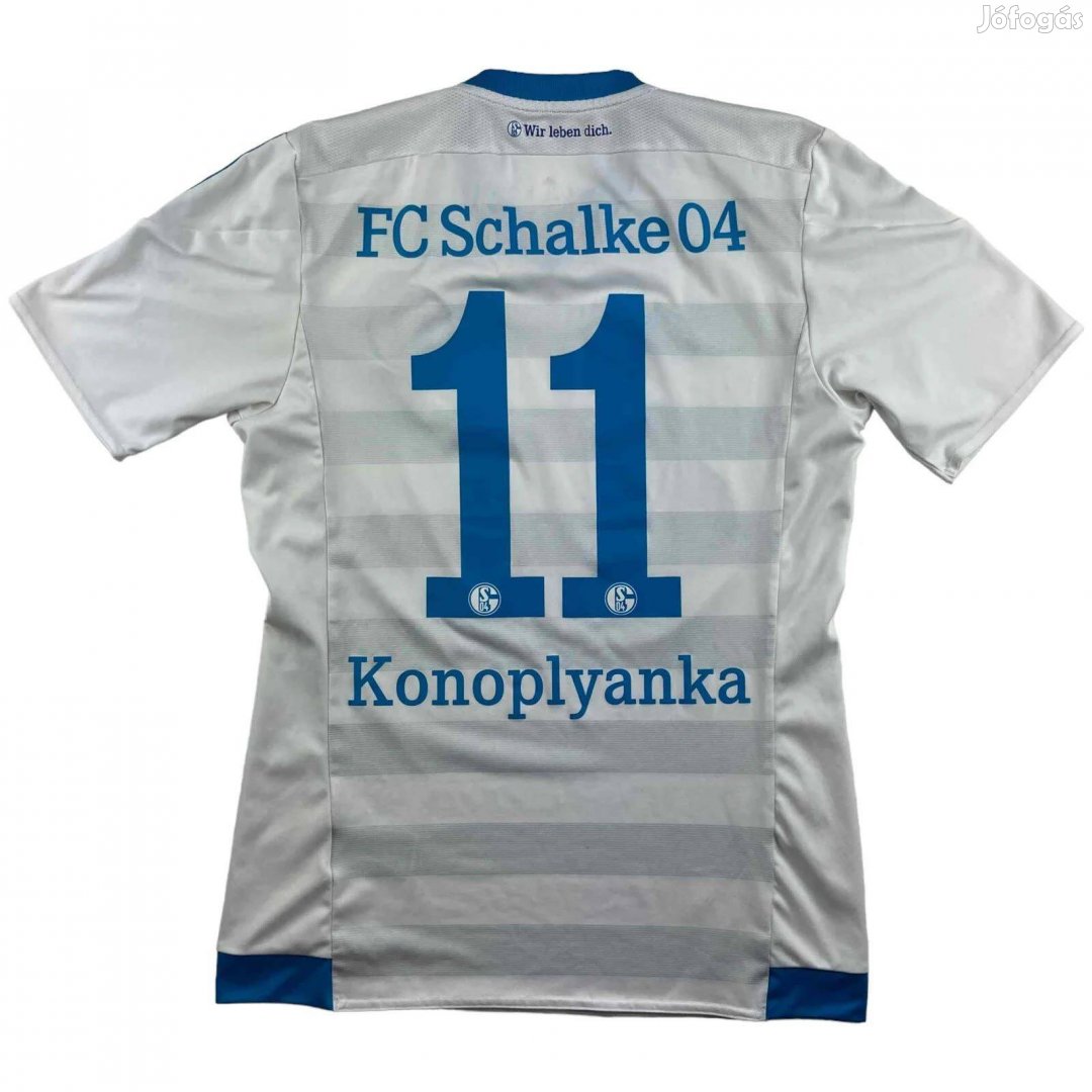 Schalke 2015-17 Adidas vendég Yevhen Konoplyanka foci mez S-es