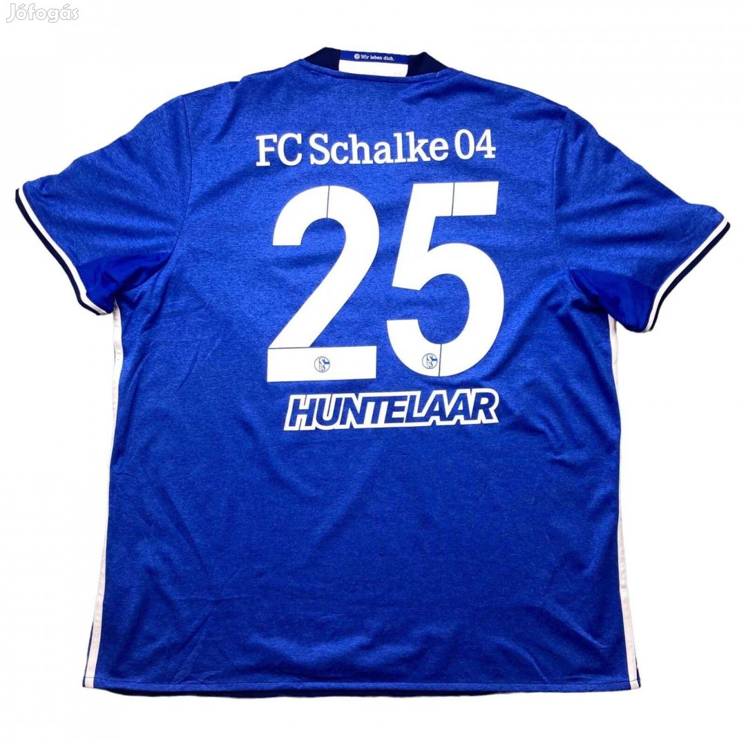 Schalke 2017-18 Adidas hazai Klaas-Jan Huntelaar foci mez XXL-es