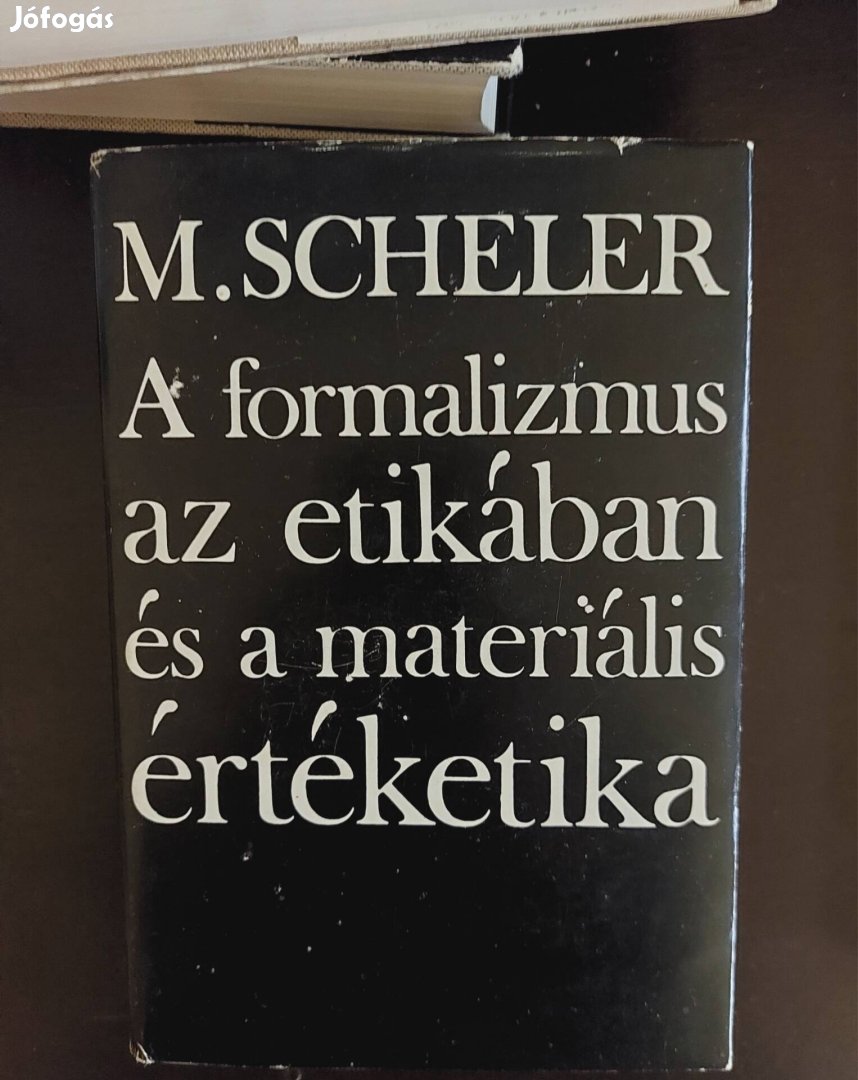 Scheler A formalizmus az etikában és...