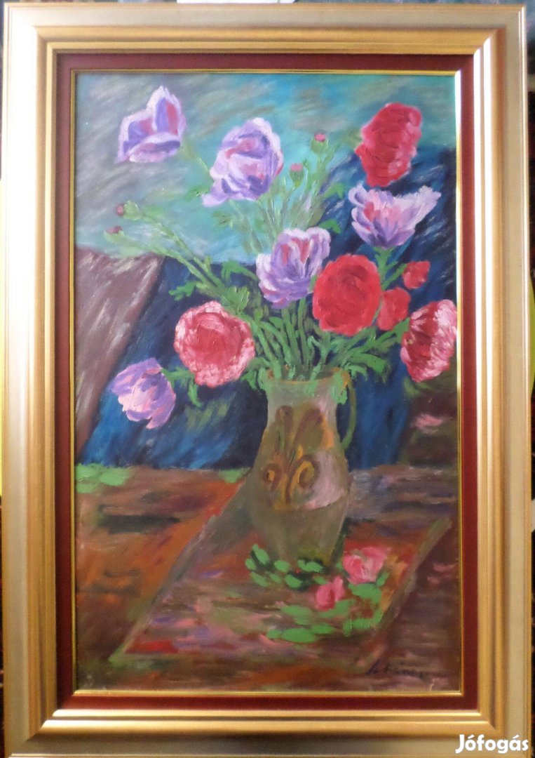 Schéner Mihály: Virágok vázában