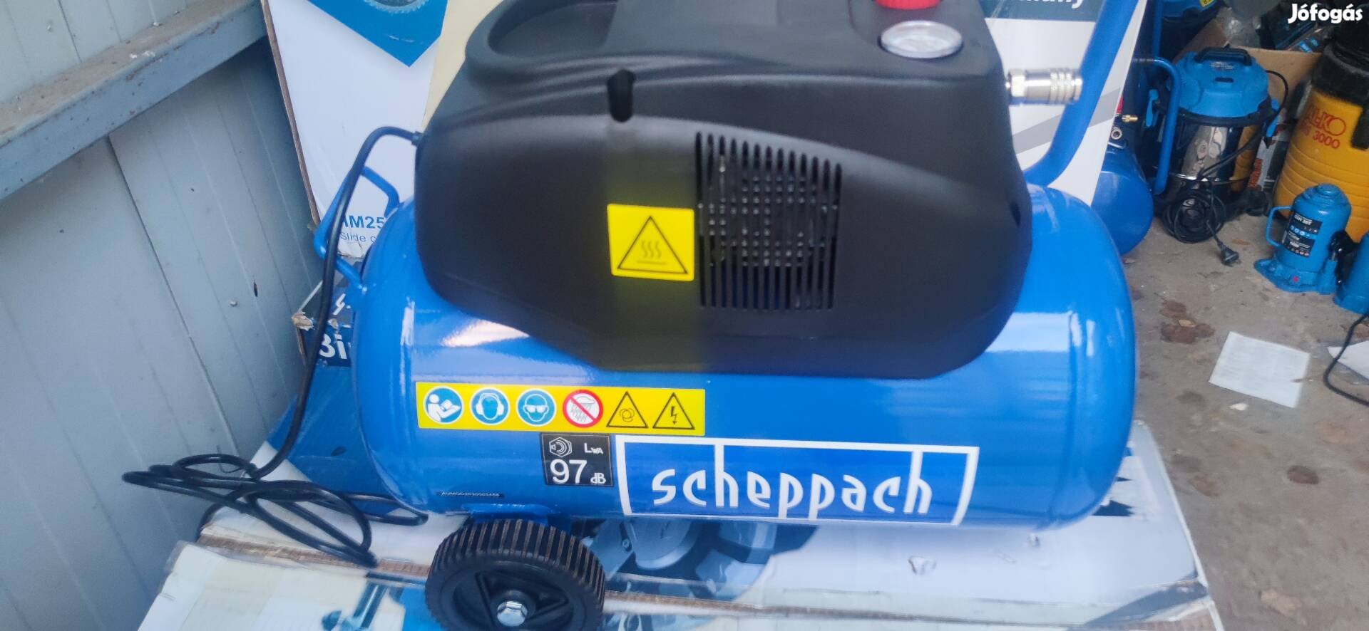 Scheppach 24 literes kompresszor gondozás mentes.