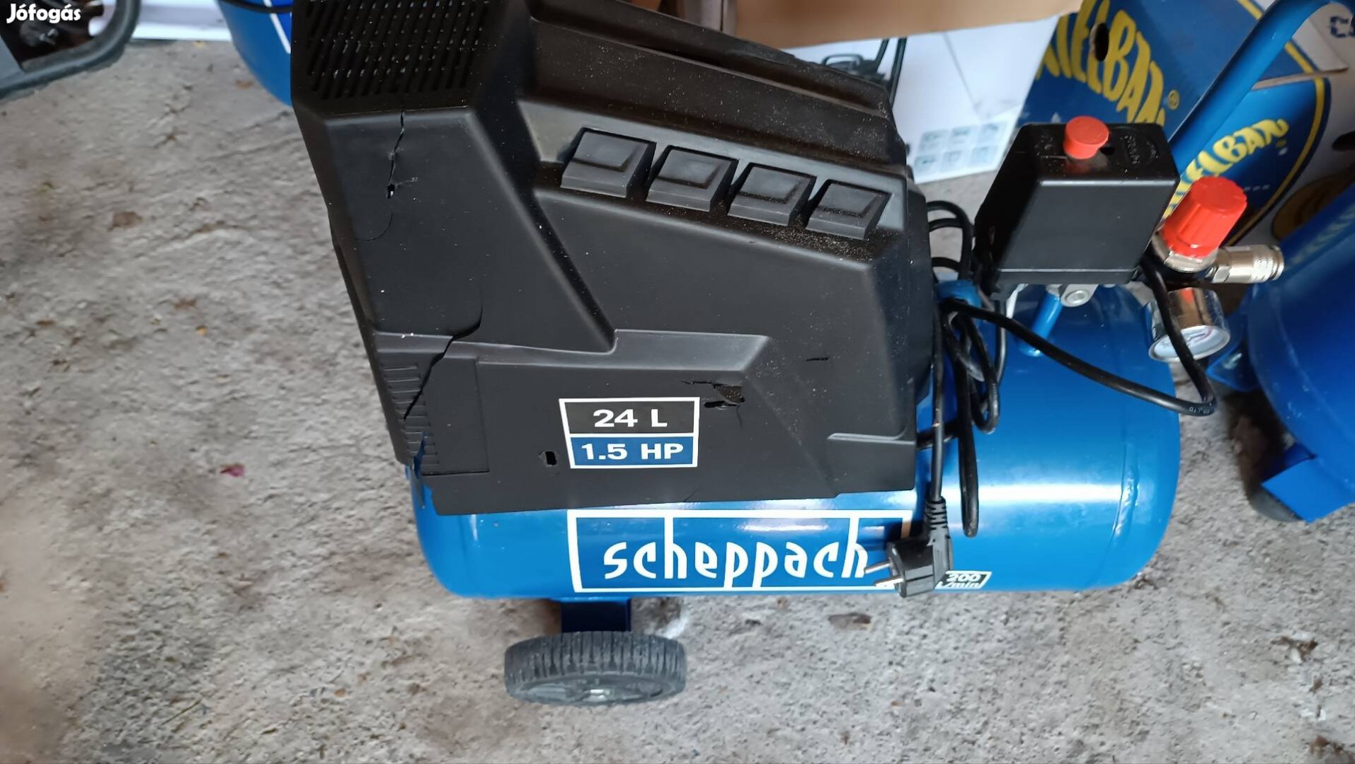 Scheppach 24 literes kompresszor újszerű állapotban 