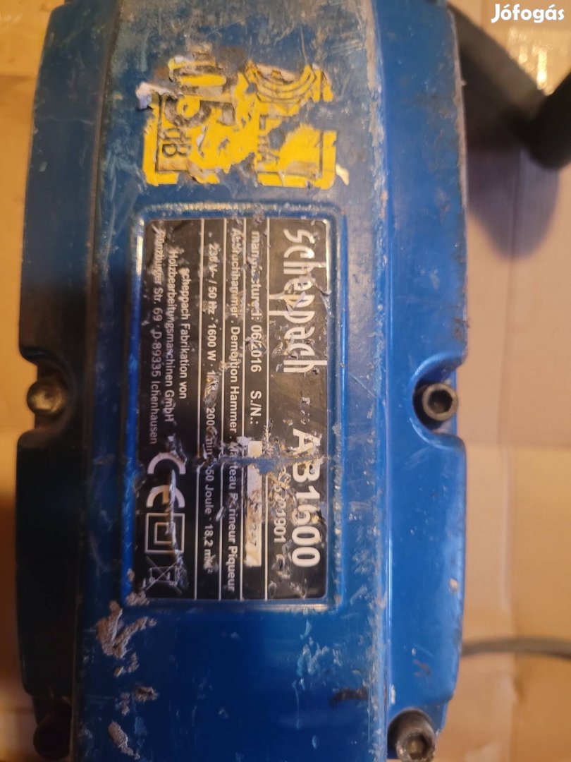 Scheppach AB1600 bontó kalapács 