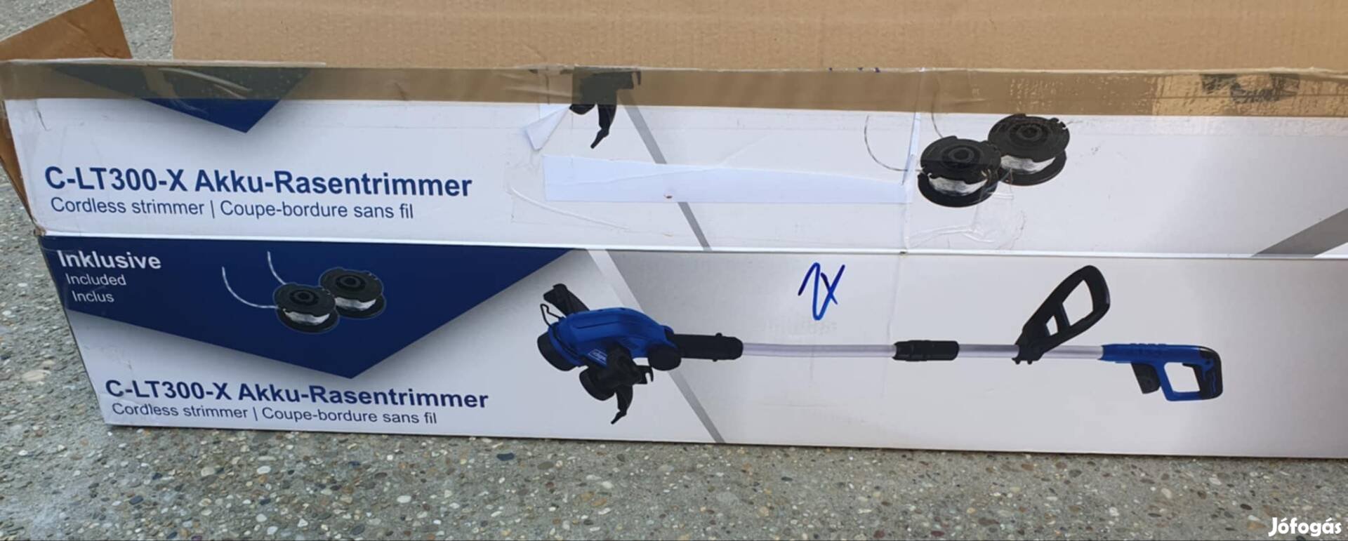 Scheppach C-LT300-X akkus szegélyvágó 1x használt