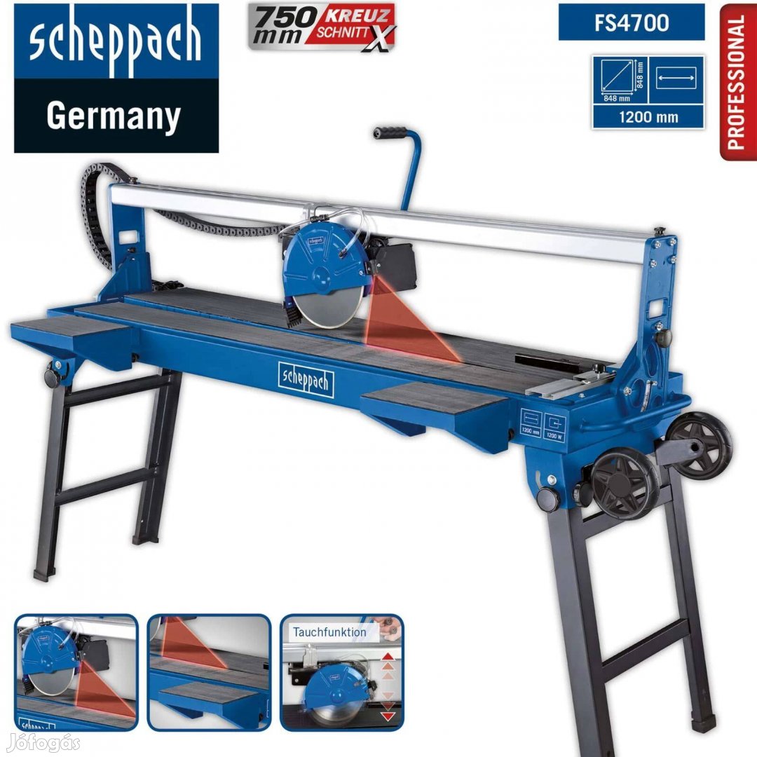 Scheppach FS 4700 Vizes csempevágó Garanciával!!