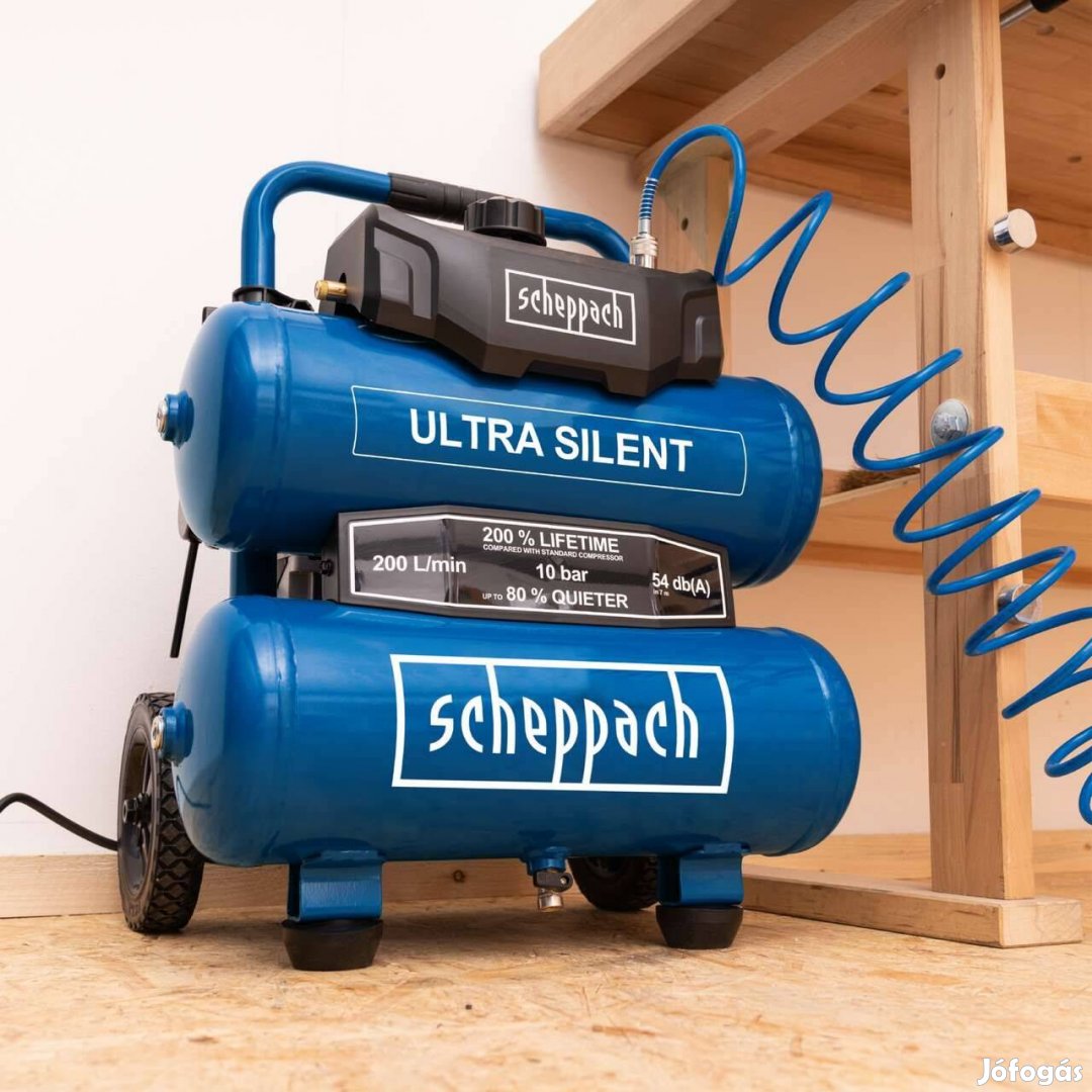Scheppach HC20Si-Twin kompresszor ultra csendes 10bar, 20