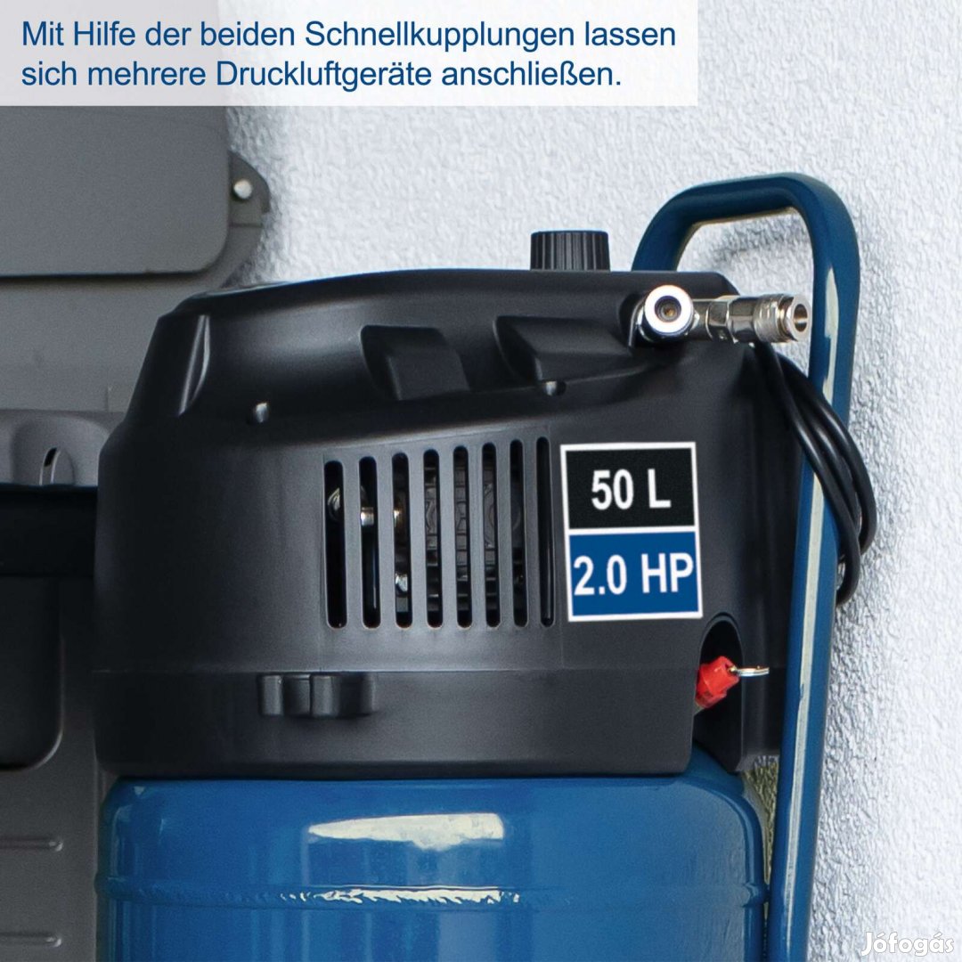 Scheppach HC51 V kompresszor ajándék levegős szett. -