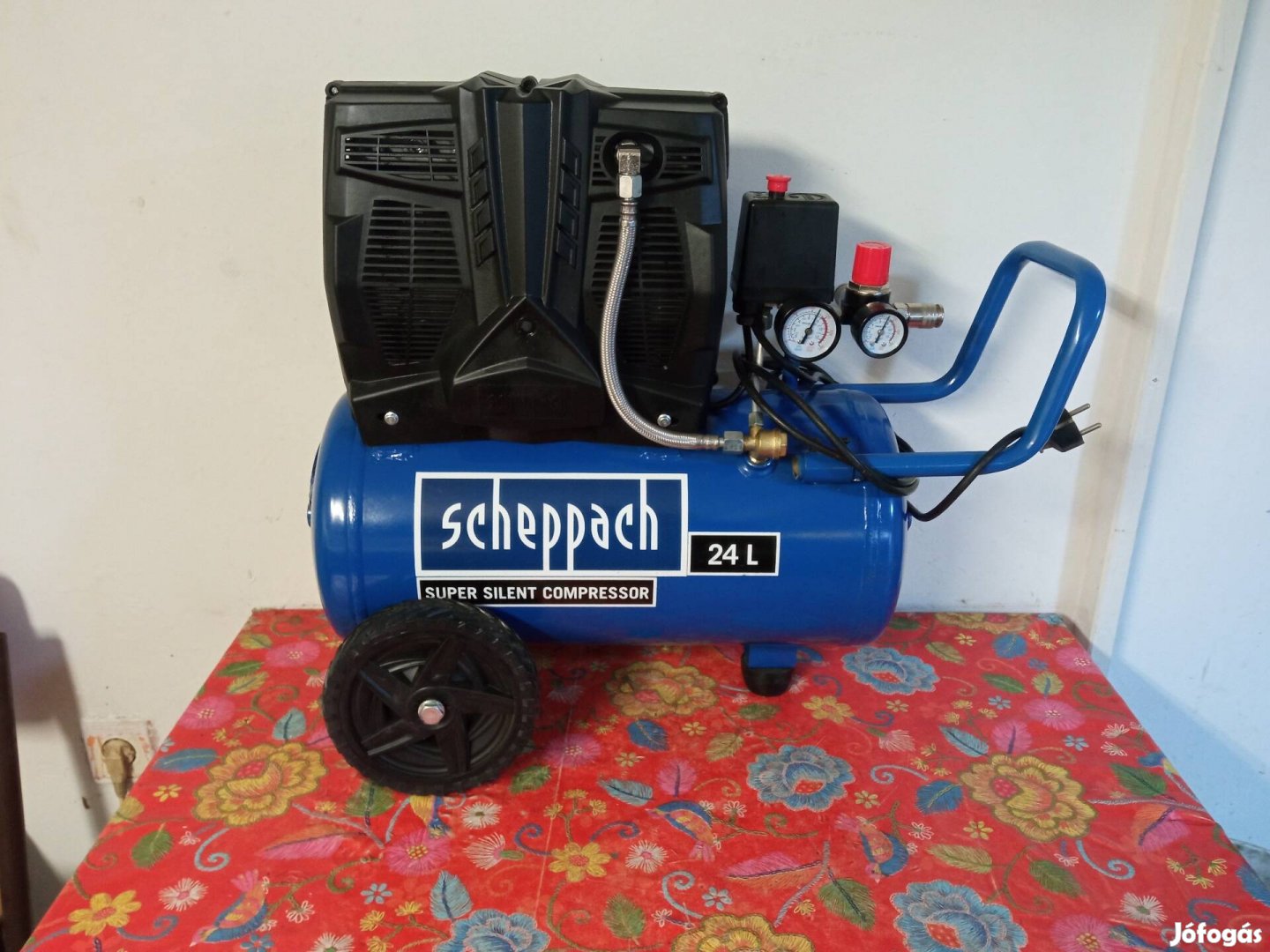 Scheppach HC 25 Si olajmentes kéthengeres csendes kompresszor
