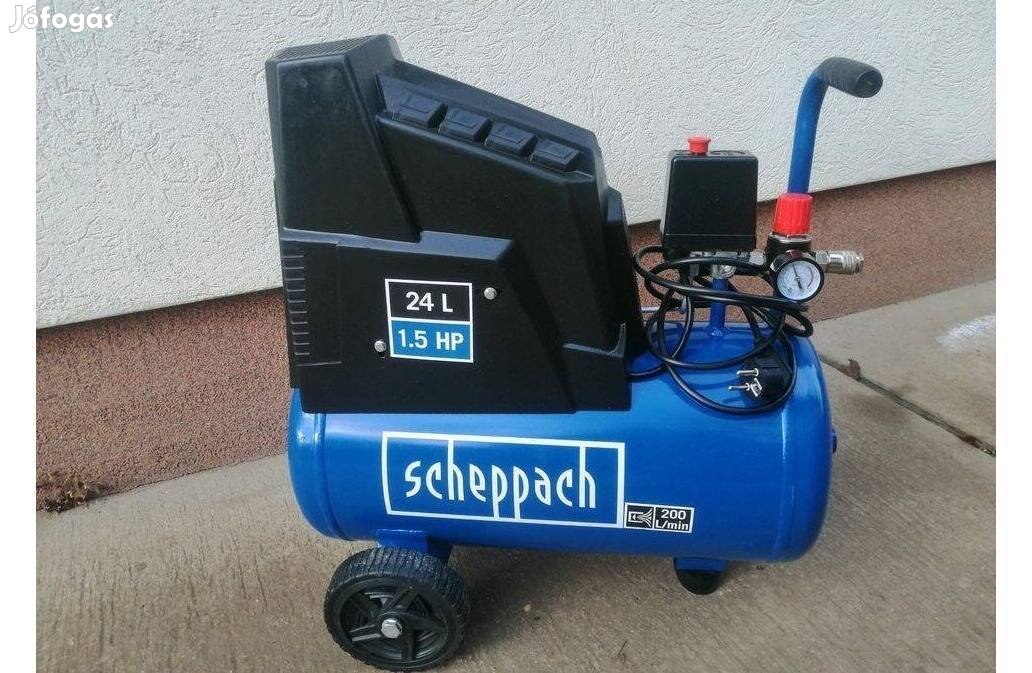 Scheppach HC 30 Ox olajmentes kompresszor, 1.1kW, 24L, 8bar