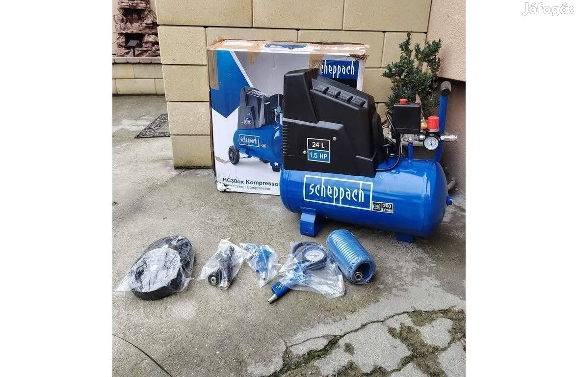 Scheppach HC 30 olajmentes kompresszor Ingyen szállítás