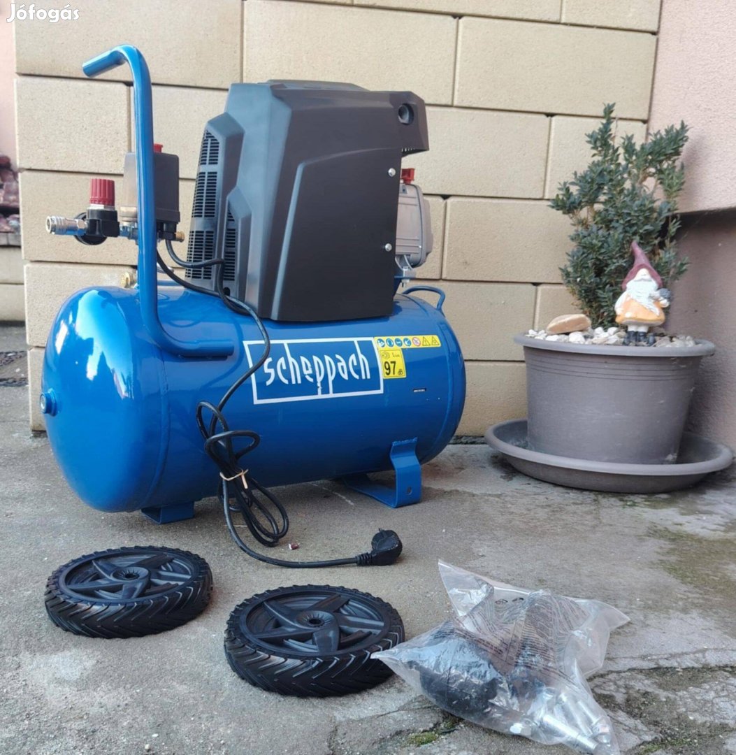 Scheppach HC 63 olajos kompresszor 50L 10-bár Ingyen
