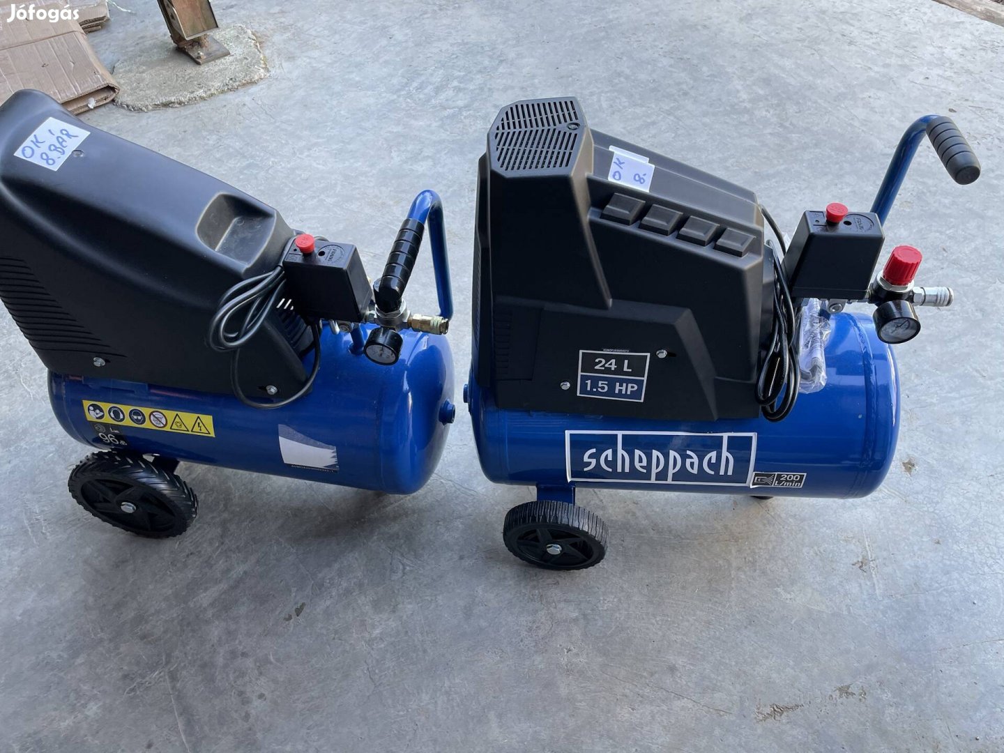 Scheppach Kompresszor 24l 8 bár eladó