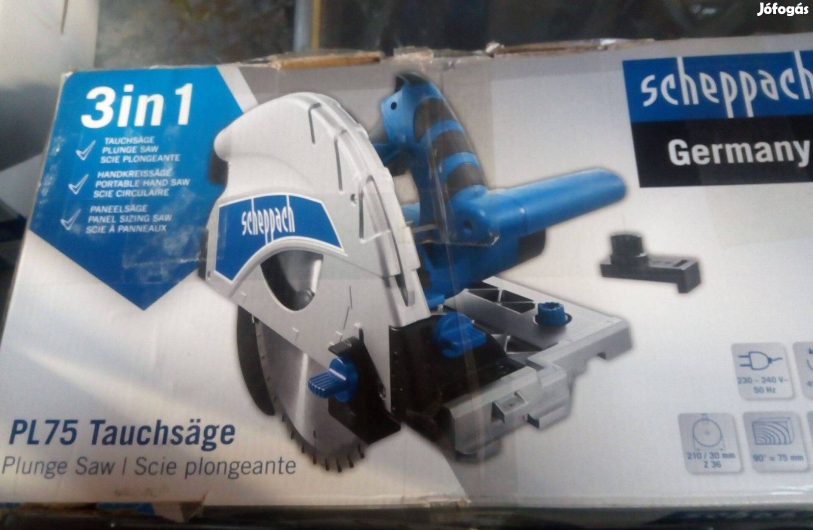 Scheppach PL75 merülőfűrész szett 2