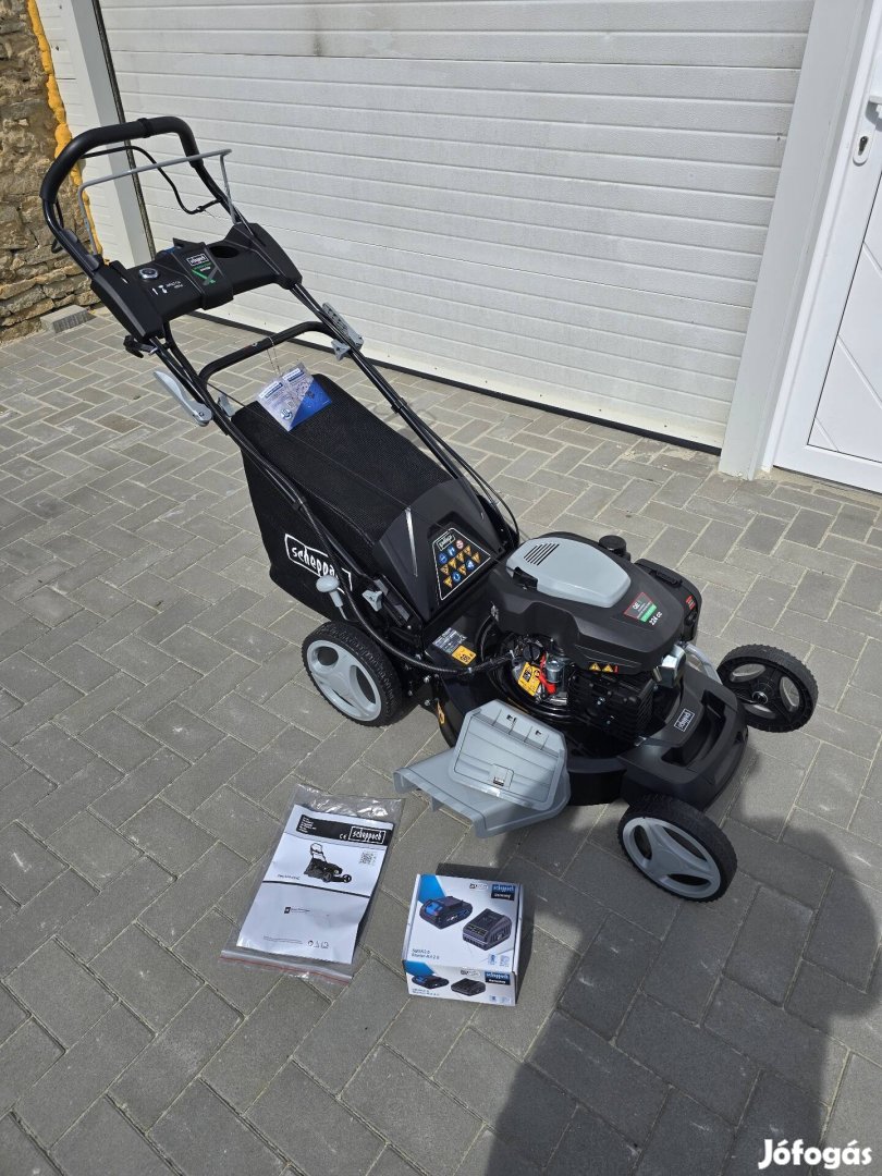 Scheppach PML530-225E önindítós nagykerekű 53cm 6 lóerő fűnyíró új