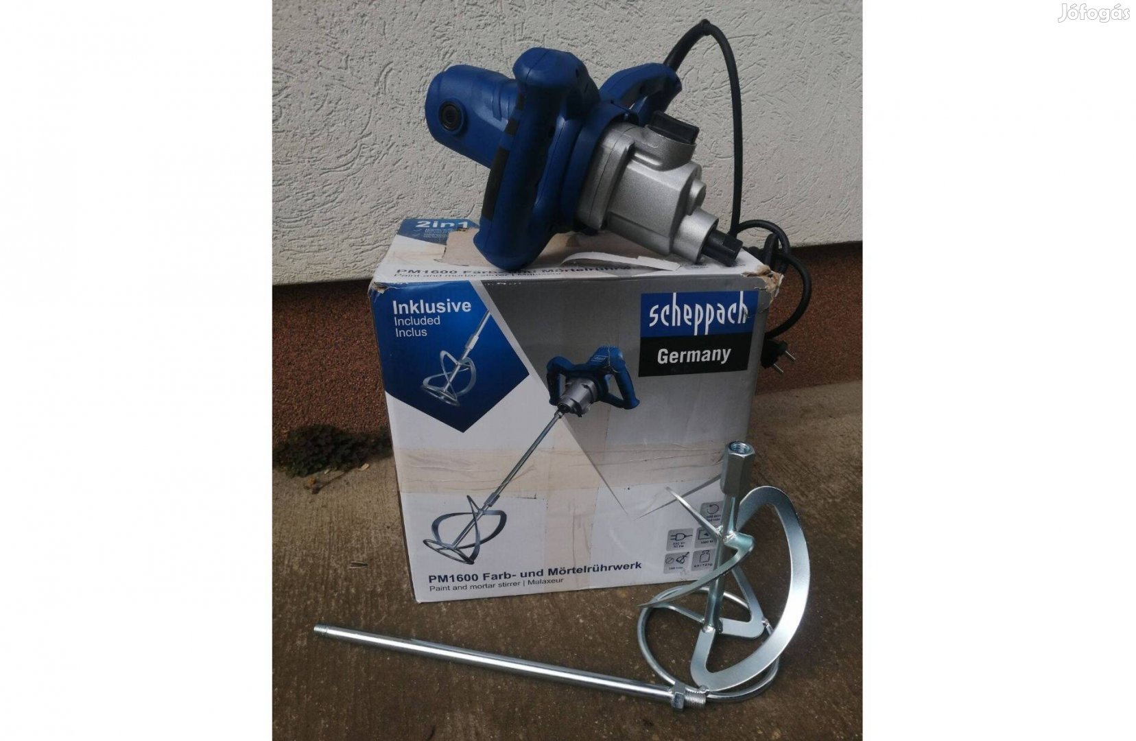 Scheppach PM 1600 Keverőgép építőanyagokhoz