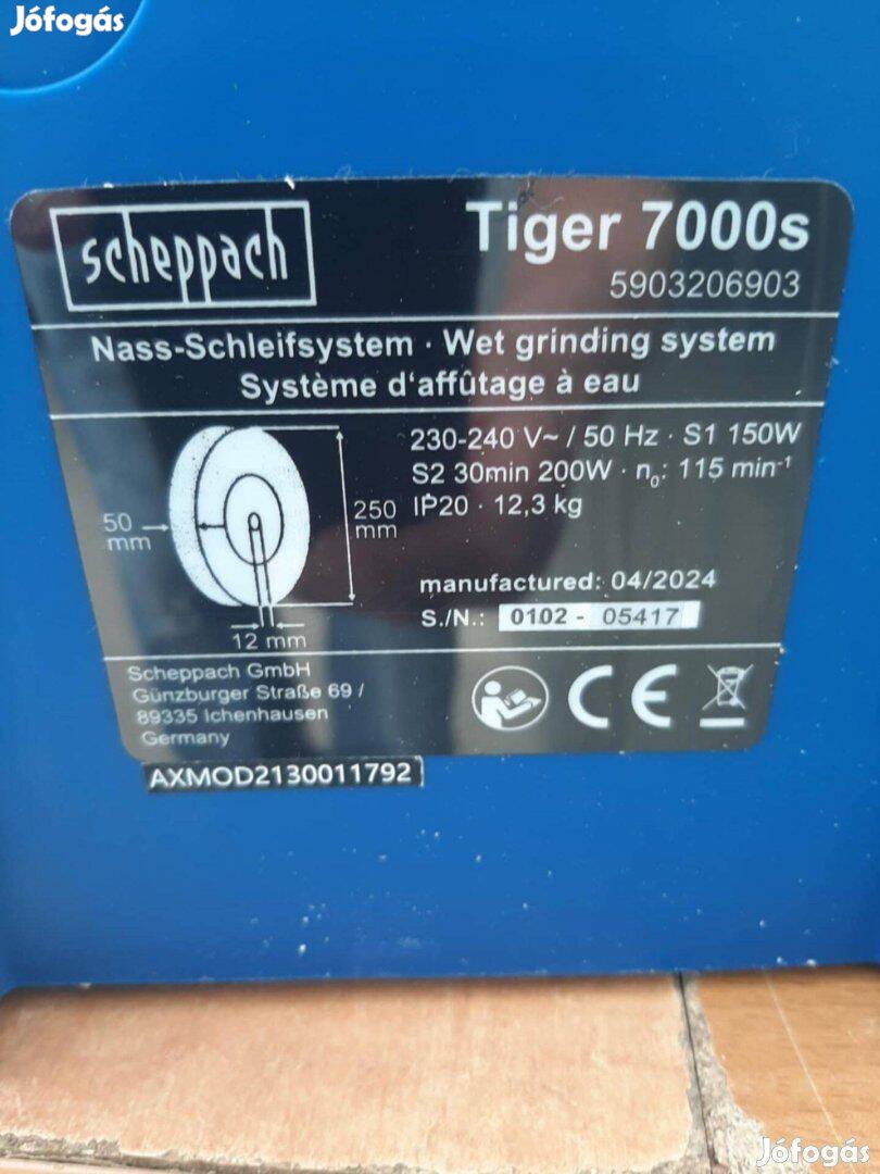 Scheppach Tiger 7000s - csiszoló rendszer eladó