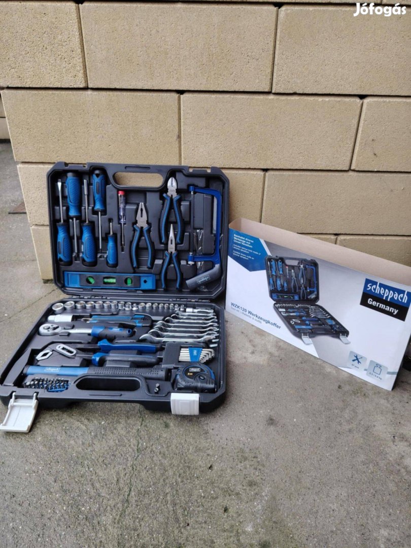 Scheppach Wzk 120 szerszámkészlet szerszám Ingyen szállítás