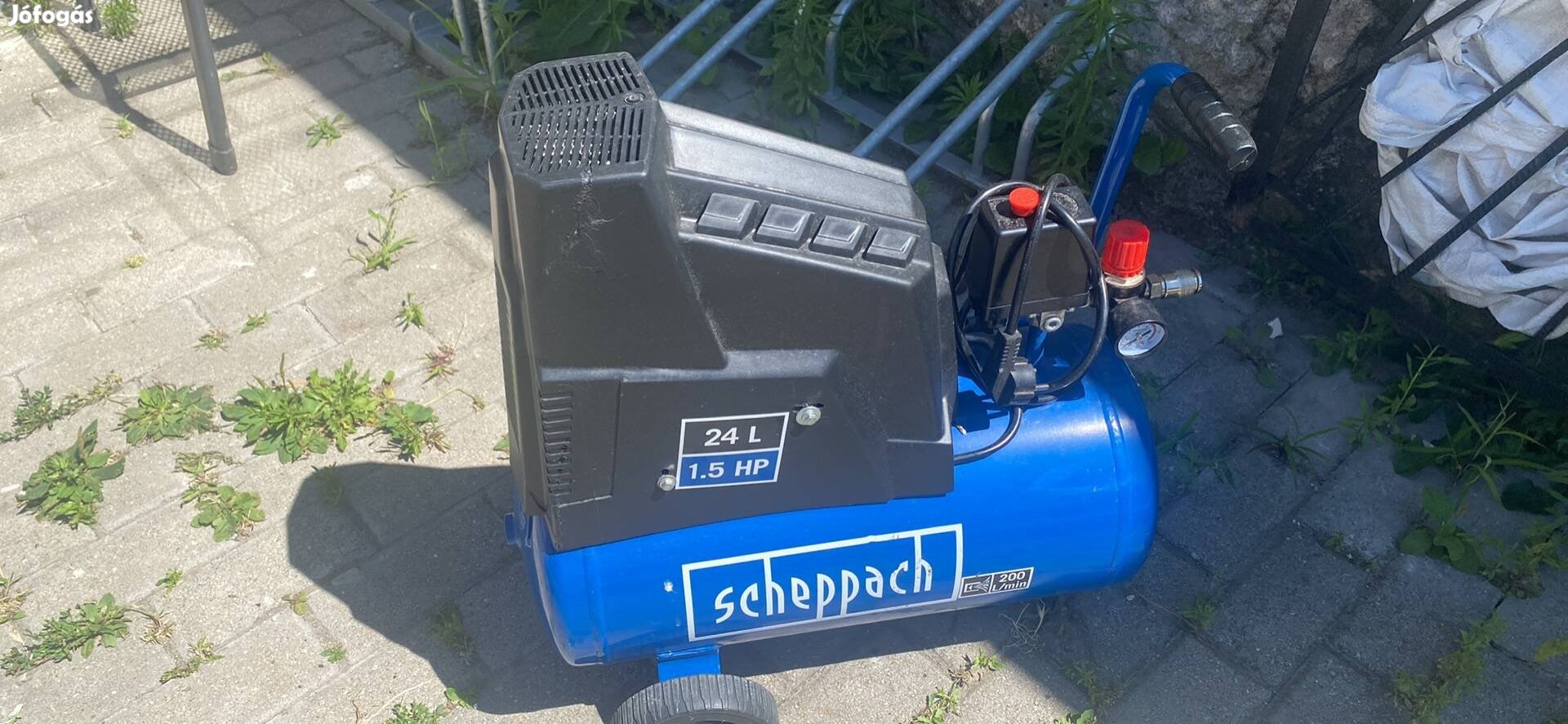 Scheppach  olajmentes kompresszor 24l , 1100W, 8 bár
