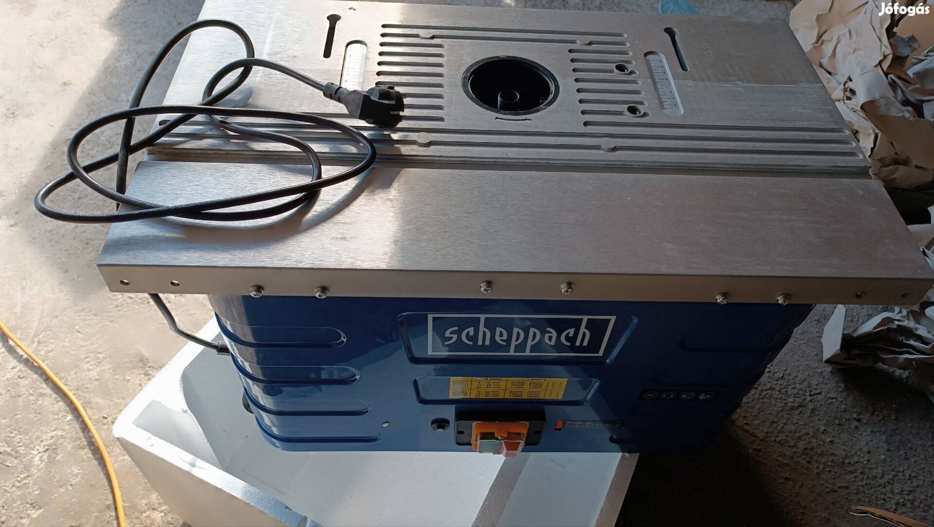 Scheppach hf60 asztali marógép. Tartozékok nélkül 