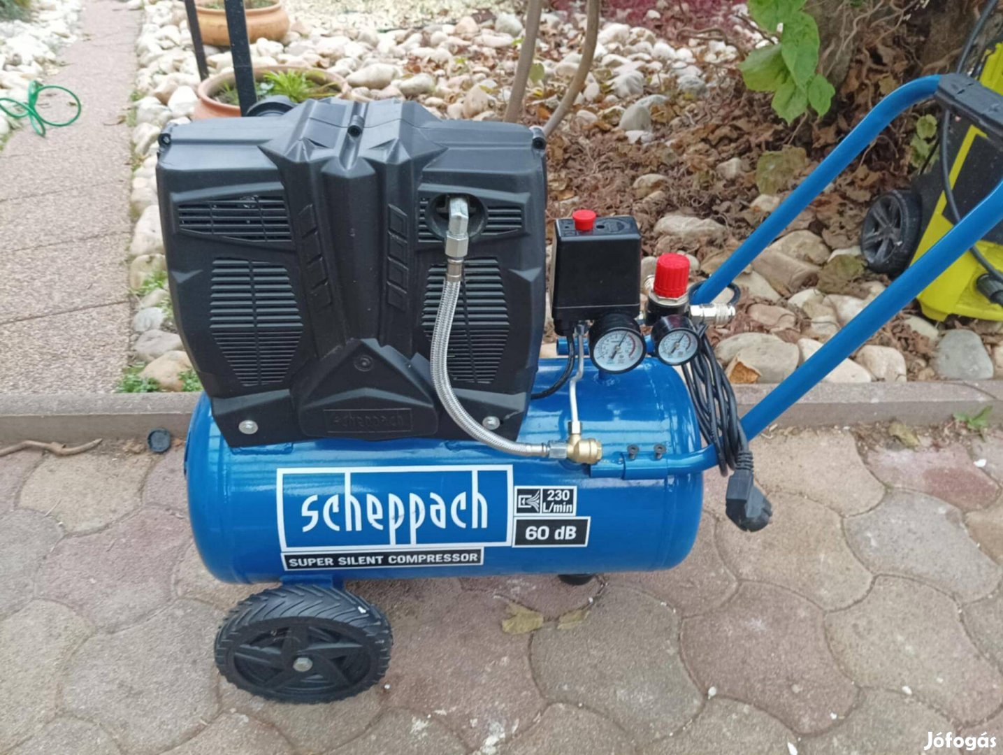 Scheppach kéthengeres csendes kompresszor