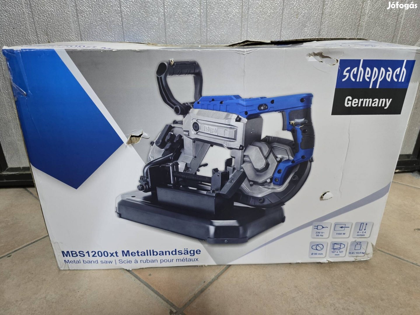 Scheppach mbs1200xt fém szalagfűrész 