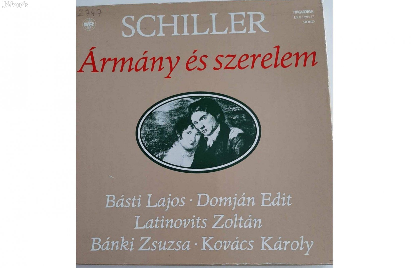 Schiller: Ármány és szerelem (3 LP) Lpx-13915-17