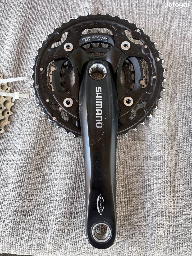 Schimano hajtókar lánckerék kerékpár mtb szett eladó 
