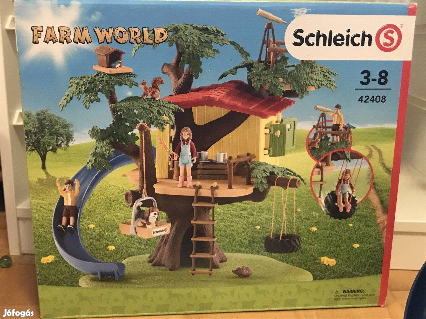 Schleich 42408 dobozzal,újszerű faházas kaland