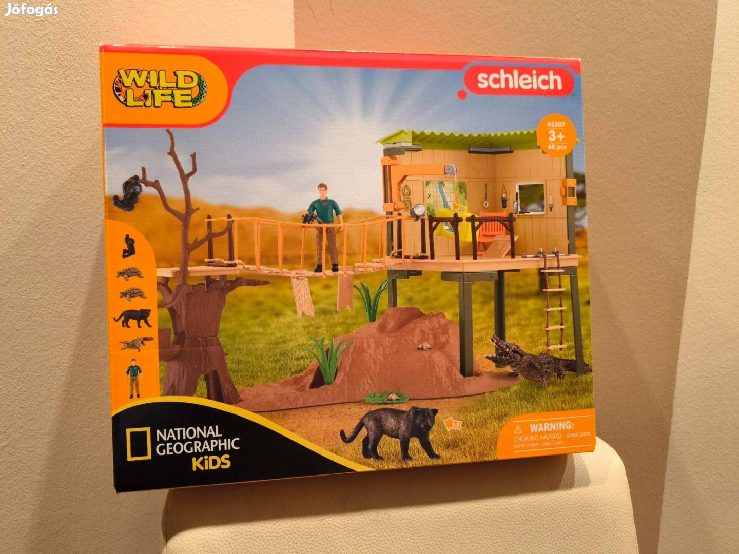 Schleich 42507 Kalandállomás a vadonban új, bontatlan